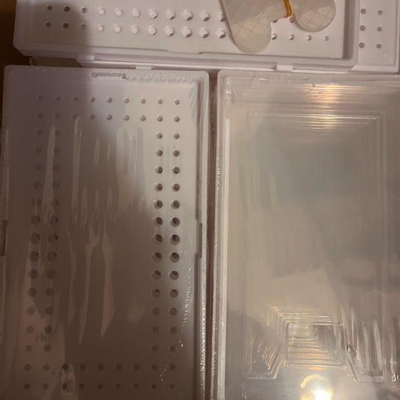 White Storage Containers - Picture 1 of 3